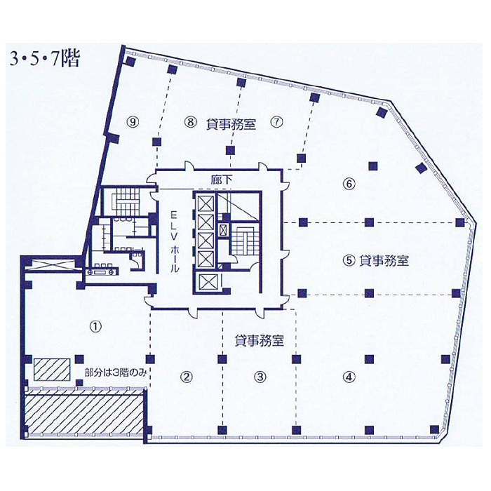 名駅南１　東海ビルディング　平面図
