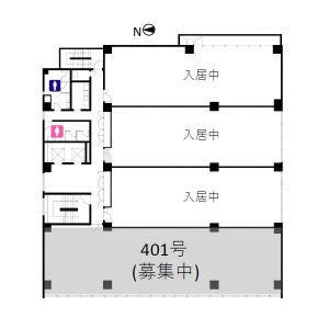 丸の内三丁目ビル　４０１平面図