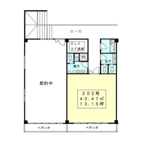 千代田１　ブラウンハウス　平面図