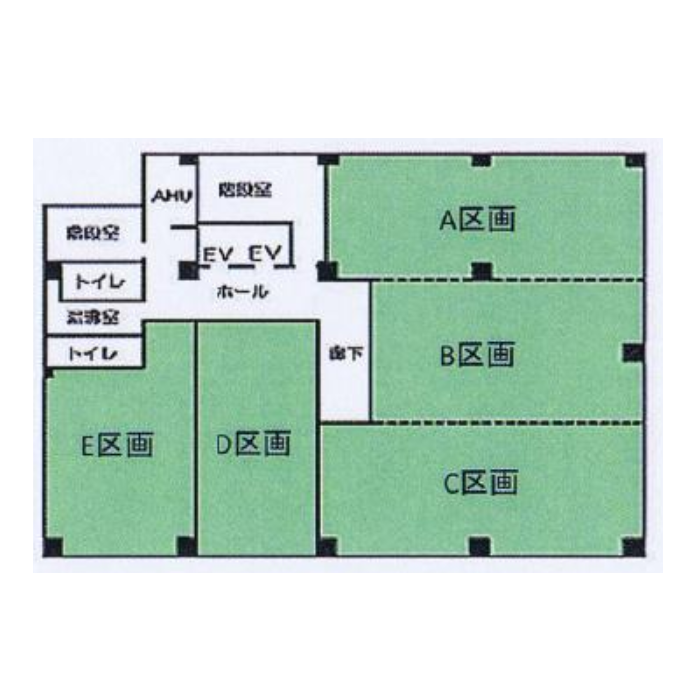 栄　名古屋情報センタービル　平面図