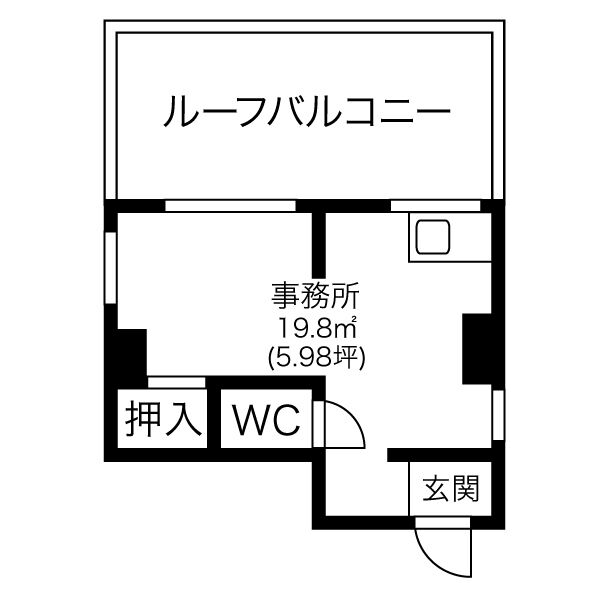 東桜１　板倉屋ビル　平面図